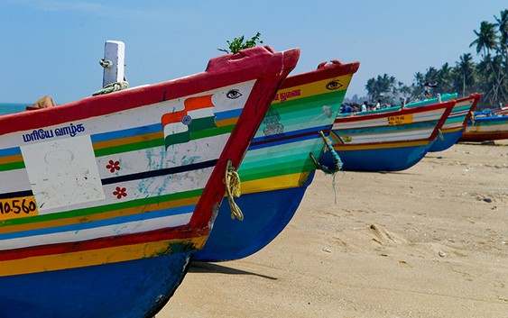 Boating at Chunnambar Backwater